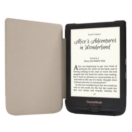 Pocketbook WPUC-627-S-GY Funda para Libro Electrónico 6" Folio Marrón/Gris