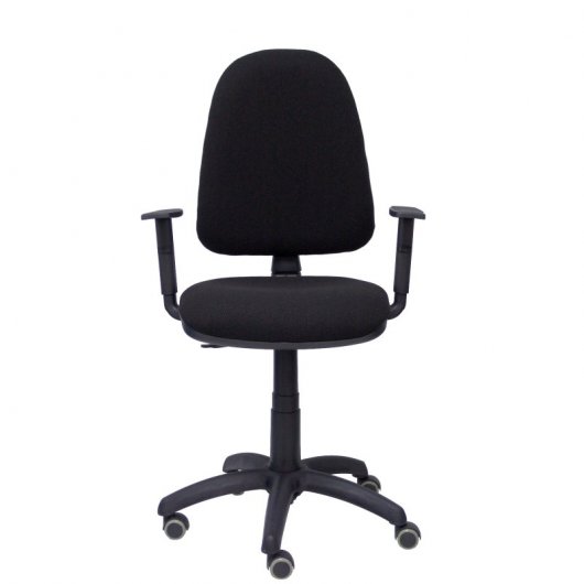 Piqueras y Crespo Ayna Bali Chaise de Bureau Accoudoirs Réglables Roues Parquet Noir