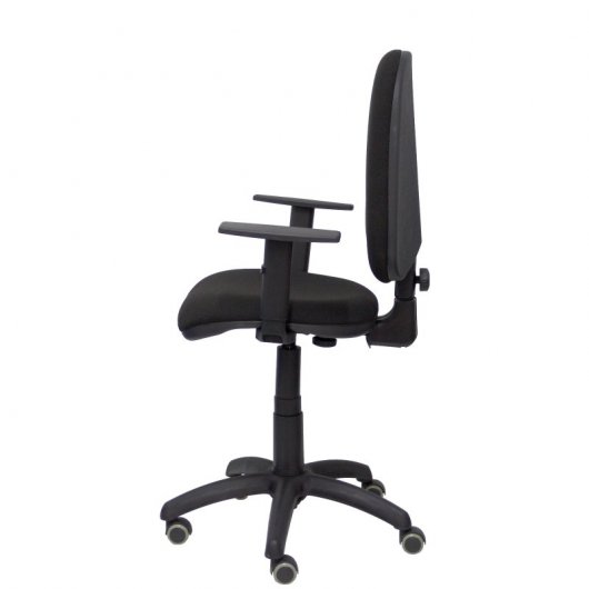Piqueras y Crespo Ayna Bali Chaise de Bureau Accoudoirs Réglables Roues Parquet Noir