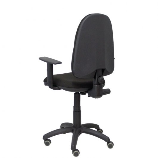 Piqueras y Crespo Ayna Bali Chaise de Bureau Accoudoirs Réglables Roues Parquet Noir