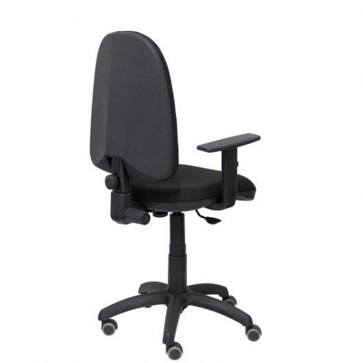 Piqueras y Crespo Ayna Bali Chaise de Bureau Accoudoirs Réglables Roues Parquet Noir