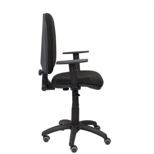 Piqueras y Crespo Ayna Bali Chaise de Bureau Accoudoirs Réglables Roues Parquet Noir