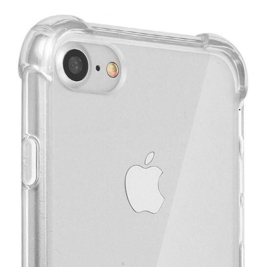 Avizar Funda Protectora de Silicona Transparente con Reforzamiento Antigolpes para iPhone 7 / iPhone 8