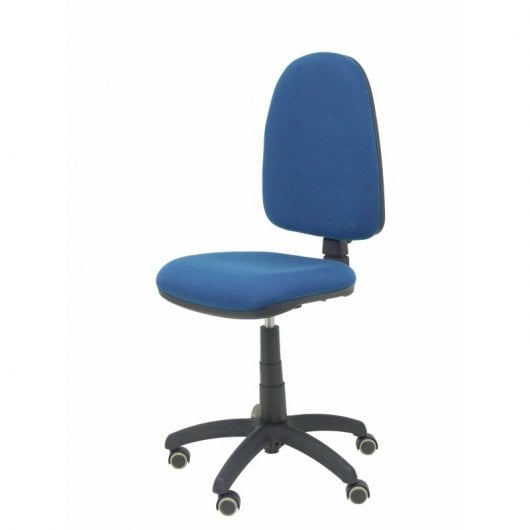 Piqueras y Crespo Ayna Bali Chaise de bureau à roulettes en parquet bleu marine