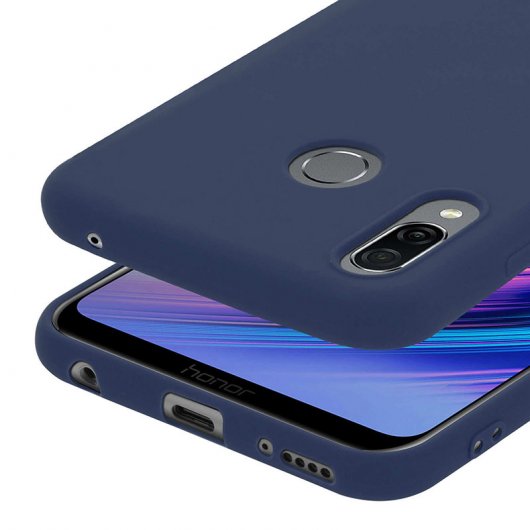 Avizar Funda Protectora de Silicona Flexible Azul Oscuro para Honor Play
