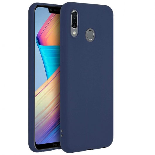 Avizar Funda Protectora de Silicona Flexible Azul Oscuro para Honor Play