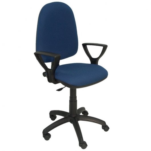 Piqueras y Crespo Ayna Bali Chaise de Bureau Accoudoirs Fixes Bleu Marine