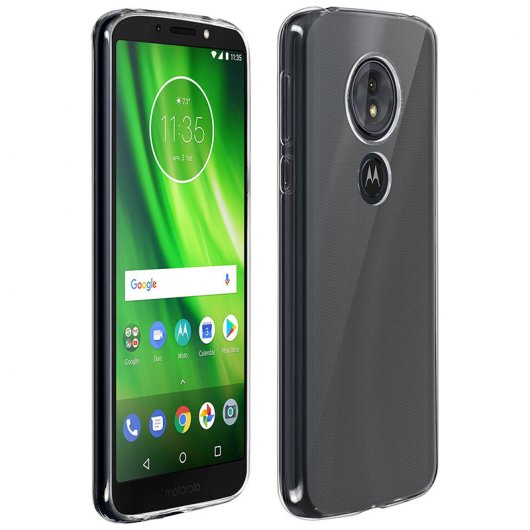 Avizar Funda Protectora de Silicona Flexible Transparente Ultrafina para Motorola Moto G6 Plat / Moto E5