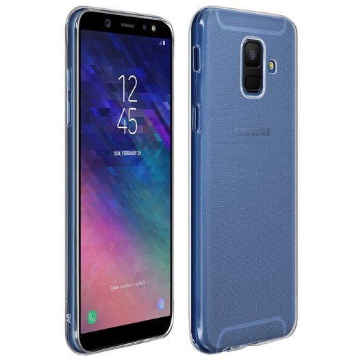 Avizar Funda Protectora de Silicona Flexible Ultrafina Transparente de Samsung Galaxy A6