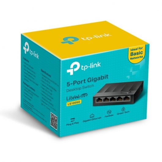 TP-Link LS1005G Switch 5 Puertos Gigabit 10/100/1000 Mbps No Administrado Plug&Play