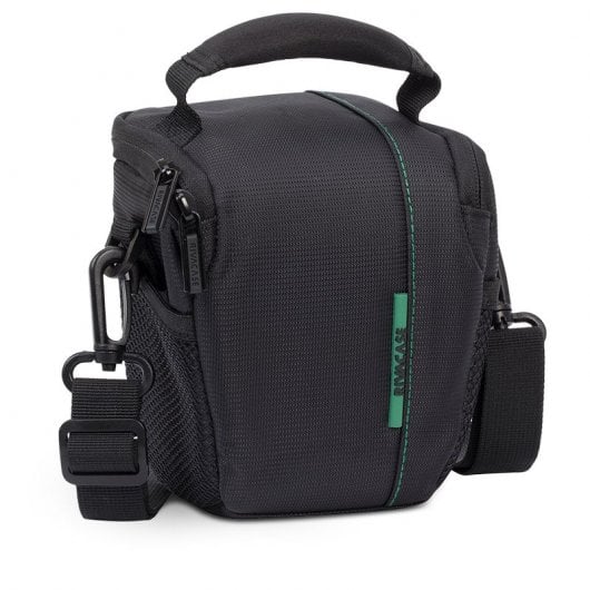 Borsa per fotocamera Rivacase Green Mantis 7412 Nera/Verde