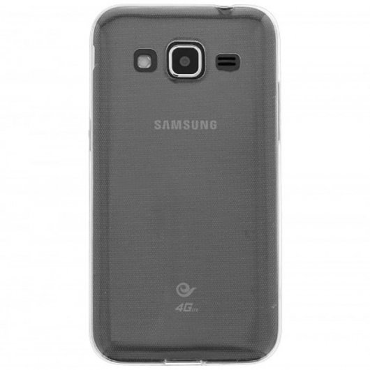 Avizar Funda Protectora de Silicona Transparente Ultrafina Flexible para Samsung Galaxy Core Prime VE