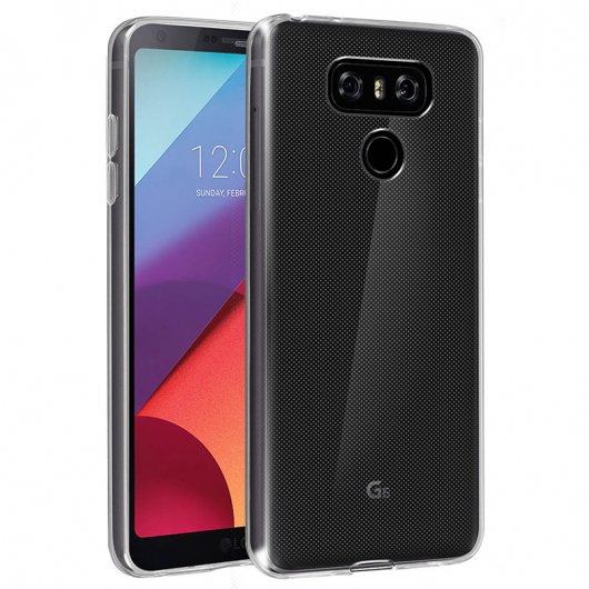 Avizar Funda Protectora de Silicona Flexible Transparente Ultrafina para LG G6