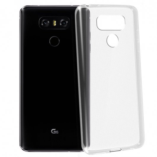 Avizar Funda Protectora de Silicona Flexible Transparente Ultrafina para LG G6