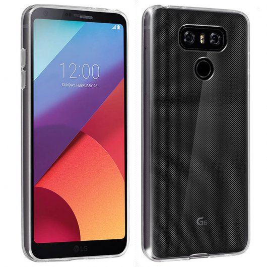 Avizar Funda Protectora de Silicona Flexible Transparente Ultrafina para LG G6