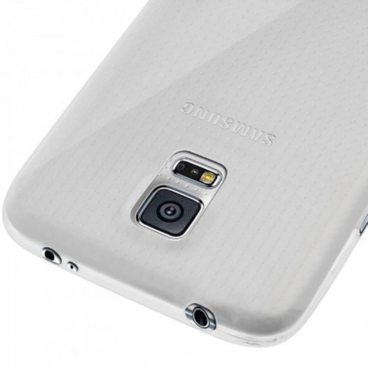 Avizar Funda Protectora de Silicona Flexible Ultrafina Transparente para Samsung Galaxy S5 / Galaxy S5 Neo
