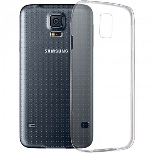 Avizar Funda Protectora de Silicona Flexible Ultrafina Transparente para Samsung Galaxy S5 / Galaxy S5 Neo