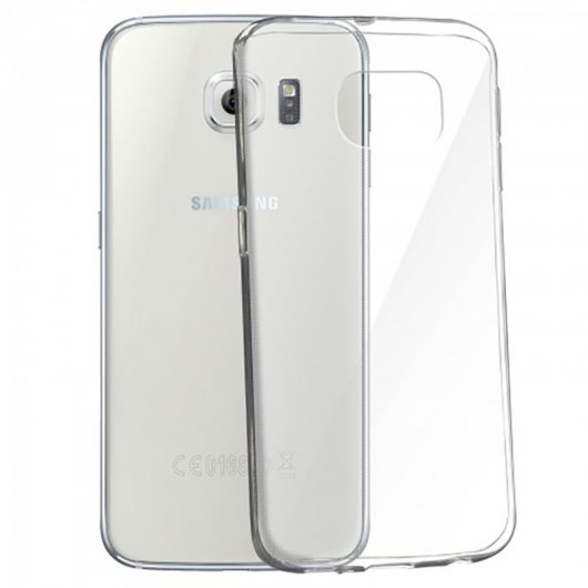 Avizar Funda Protectora de Silicona Flexible Ultrafina Transparente para Samsung Galaxy S6 Edge