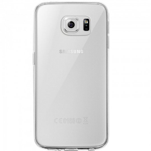 Avizar Funda Protectora de Silicona Flexible Ultrafina Transparente para Samsung Galaxy S6 Edge