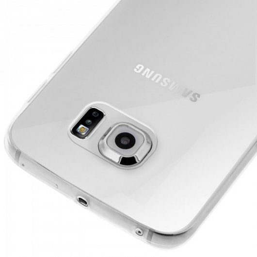 Avizar Funda Protectora de Silicona Flexible Ultrafina Transparente para Samsung Galaxy S6 Edge