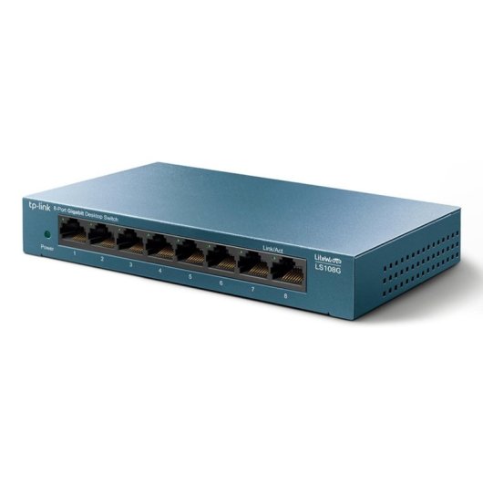 Switch TP-Link LS108G 8 ports Gigabit QoS efficacité énergétique métallique