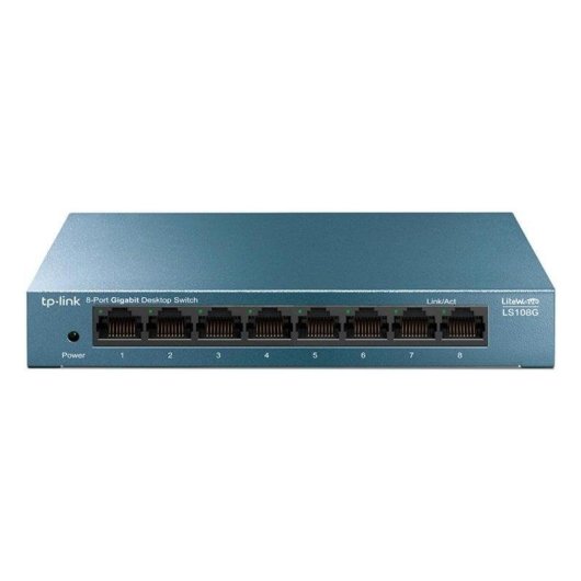 Switch TP-Link LS108G 8 ports Gigabit QoS efficacité énergétique métallique