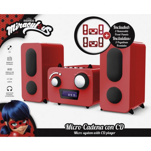 BigBen Ladybug Micro Hi-Fi/Reprodutor CD/Radio FM Infantil