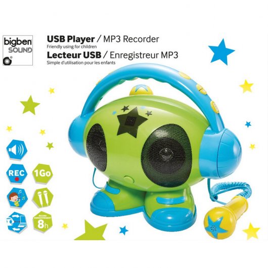 BigBen Interactive Matt Karaoke Infantil/Reprodutor MP3