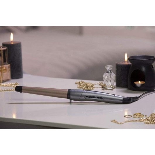 Konischer Lockenstab Remington CI83V6 Keratin Protect Keramik 19-28 mm 150-210°C 5 Stufen Automatische Abschaltung Schwarz/Rosegold