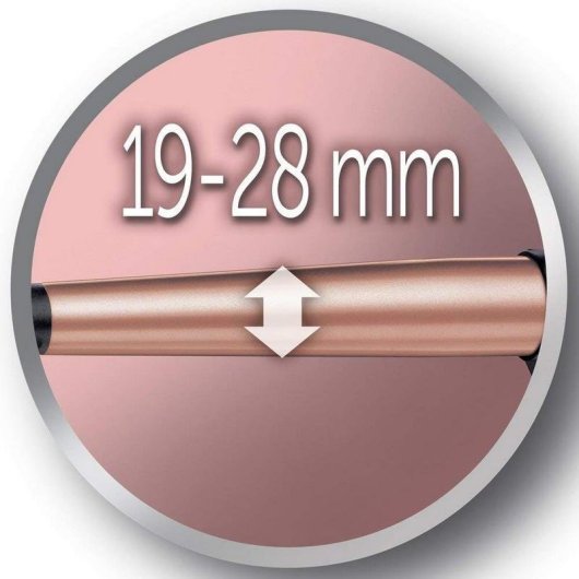 Konischer Lockenstab Remington CI83V6 Keratin Protect Keramik 19-28 mm 150-210°C 5 Stufen Automatische Abschaltung Schwarz/Rosegold
