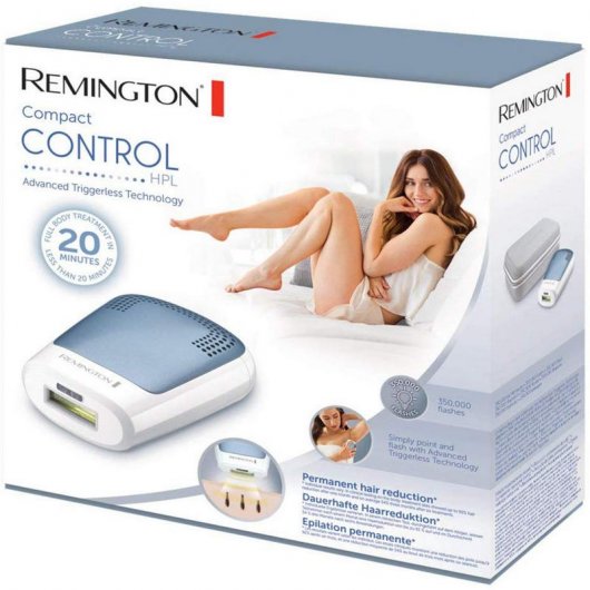 Remington IPL3500 Compact Control HPL Depiladora de Luz Pulsada