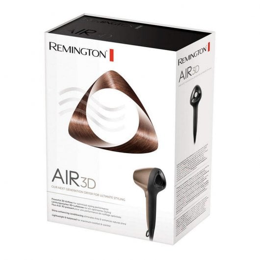 Remington Air 3D D7777 3D-Haartrockner, 1800 W, Bronze