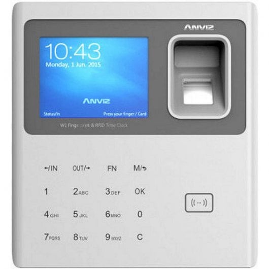 Anviz W1-ID Sistema Biométrico de Control de Presencia y Acceso