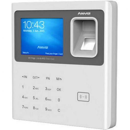 Anviz W1-ID Sistema Biométrico de Control de Presencia y Acceso