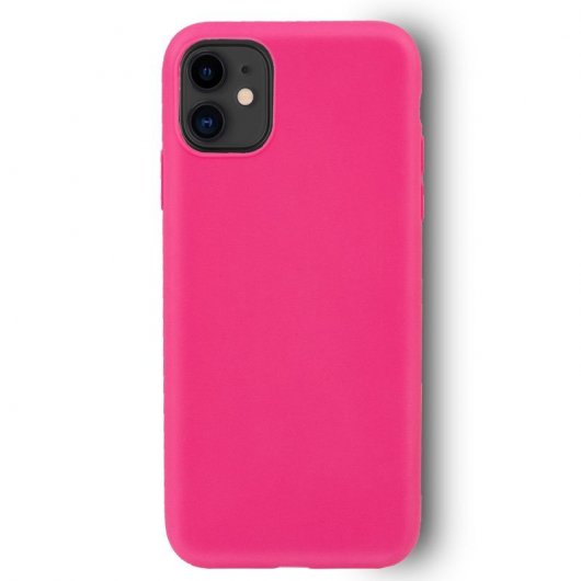 Cool Funda Silicona Rosa para iPhone 11