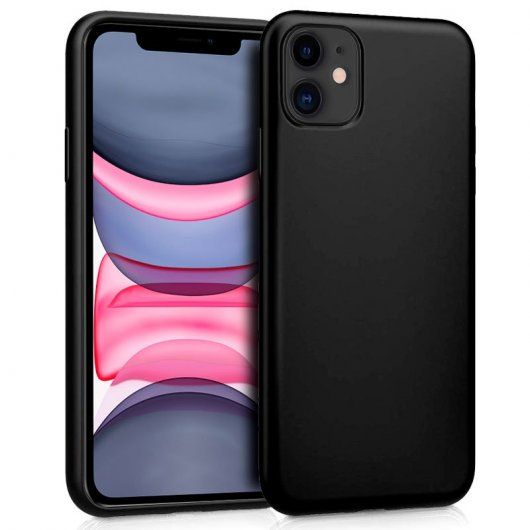 Cool Funda Silicona Negra para iPhone 11