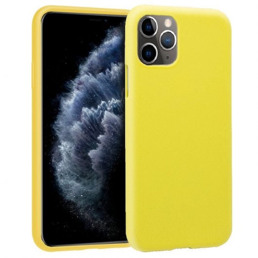 Cool Funda Silicona Amarilla para iPhone 11 Pro