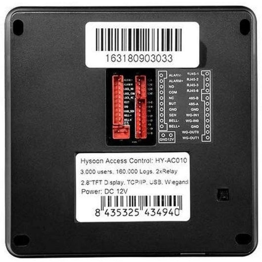 Contrôle d’Accès Hysoon HY-AC0 Empreinte, Clavier 3 000 Utilisateurs Gestion intégrée