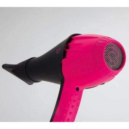 Secador de Cabelo Profissional Iónico Jata SC1040 2000W 3 Temperaturas 2 Velocidades Difusor Preto/Rosa