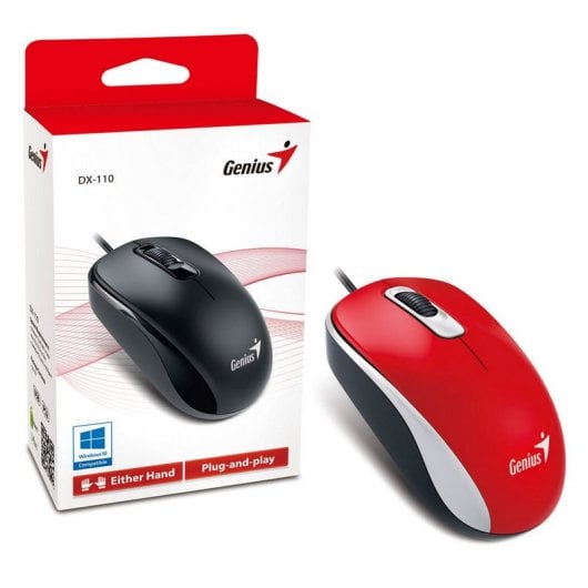 Genius DX-110 Optische Maus 1000DPI Rot