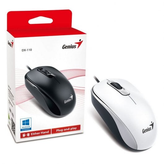 Genius DX-110 Optische Maus 1000DPI Weiß