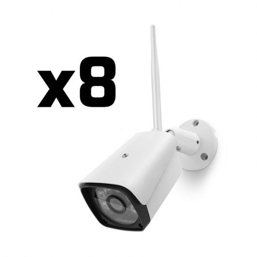 Unotec Kit de Vigilancia con 8 Cámaras WiFi y 8 Canales