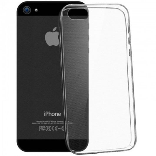 Custodia protettiva in silicone trasparente flessibile ultrasottile Avizar per iPhone 5 / iPhone 5S / iPhone SE