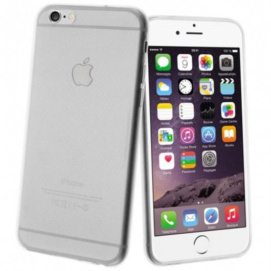 Avizar Funda Protectora Ultrafina Transparente Flexible de Silicona para iPhone 6 / iPhone 6S