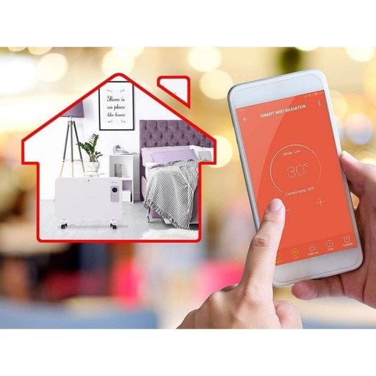 Radiatore Elettrico Purline Smart WiFi Rad 1000W Controllo WiFi