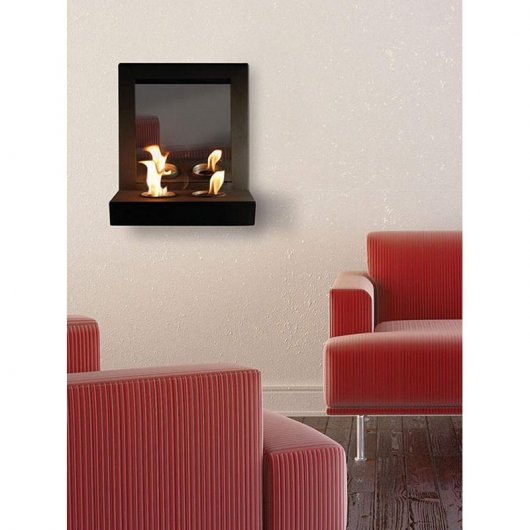 Purline Mimic Biochimenea Mural con Espejo 1.2kW