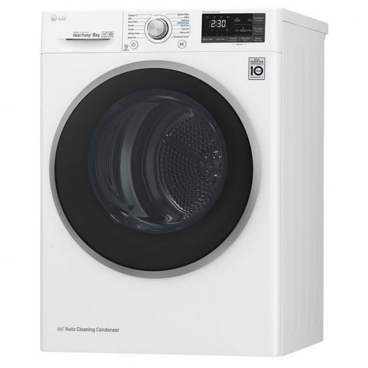 LG RC80U2AV3W Secadora Bomba de Calor Carga Frontal 8KG A+++ Blanca