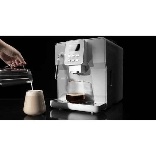 Cecotec PowerMatic-ccino 6000 Serie Nera Cafetera Espresso 19 Bares Blanca
