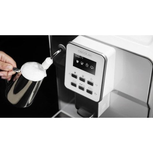 Cecotec PowerMatic-ccino 6000 Serie Nera Cafetera Espresso 19 Bares Blanca