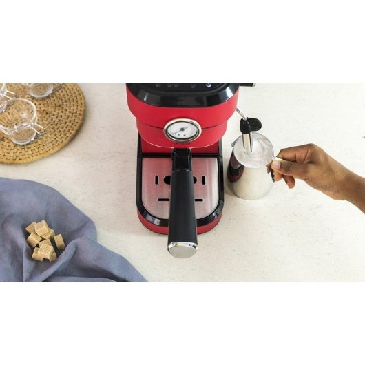 Caffettiera Espresso Cecotec Cafelizzia 790 Shiny Pro 1,2L 20 bar con manometro e vaporizzatore